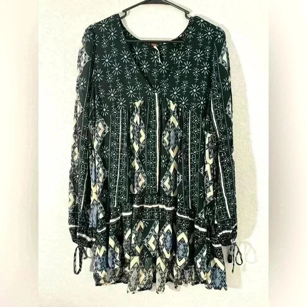Free People Down by the Bay Tunic Womens Size Small